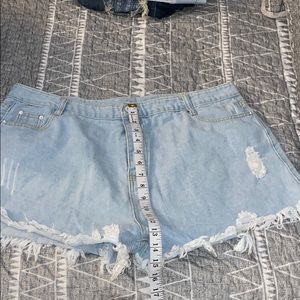 high waisted cheeky shorts